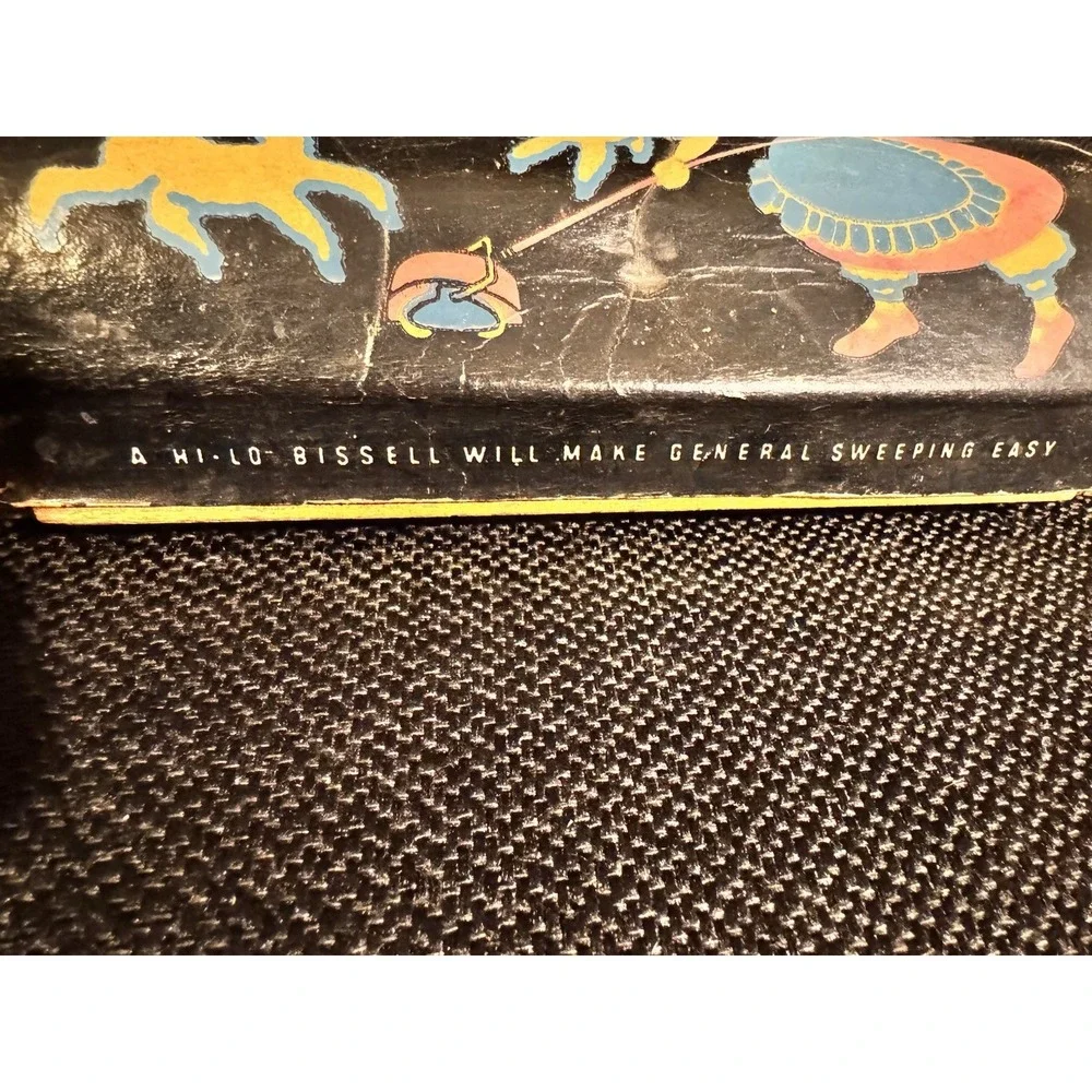 Vintage Bissell's Little Gem Toy Carpet Sweeper Dutch Girl Dogs Child's Vacuum